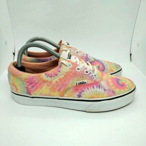 Vans‎ Off The Wall Womens Multicolor Skateboard Shoes Sneakers Size 8.5 Pink - Picture 2 of 8